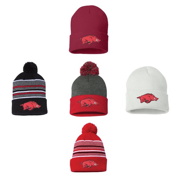Arkansas Razorbacks 12 in Knit Beanie- Cardinal - Picture 3 of 3